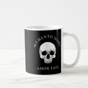 Stoic Philosophy Memento Mori Amor Fati Skull Stoi Kaffeetasse