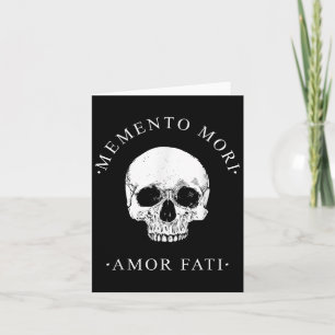 Stoic Philosophy Memento Mori Amor Fati Skull Stoi Karte