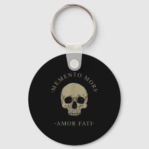 Stoic Philosophy Memento Mori Amor Fati Skull Stoi Schlüsselanhänger