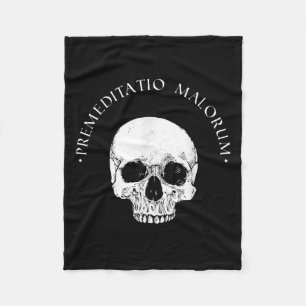 Stoic Philosophy Prämeditatio Malorum Skull Stoici Fleecedecke
