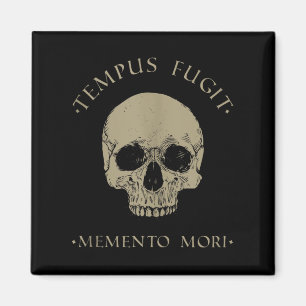 Stoic Philosophy Tempus Fugit Memento Mori Skull S Magnet