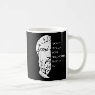 Stoic Philosophy Zitat Design _ Epictetus Weisheit Kaffeetasse