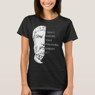 Stoic Philosophy Zitat Design _ Epictetus Weisheit T-Shirt