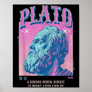 Stoic Plato Pastel Y2k Retro Ästhetischer Stoikus  Poster
