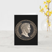 Stoic Roman Epictetus Bust Premium Karte (Gelbe Blume)