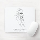 Stoic Sage Philosophie Mindful Quote Modernthinker Mousepad (Mit Mouse)
