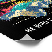 Stoic Seneca Philosoper Zitat Brave Free Stoicismu Poster (Ecke)