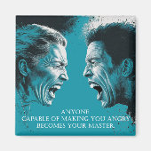 Stoic Wisdom: Emotional Control Quote - Magnet (Vorne)