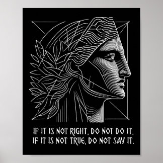 Stoic Zitat Rhea Antike griechische Göttin Poster