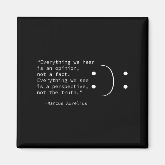 Stoic Zitat von Marcus Aurelius, Stoicismus Philos Magnet (Vorne)