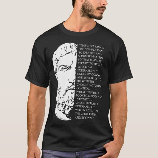 Stoicism Epictetus Stoic Philosophy Quote Life Tas T-Shirt (Vorderseite)
