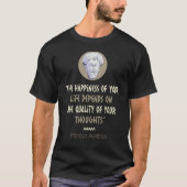 Stoicismus Philosophie Glück Marcus Aurelius T-Shirt (Vorderseite)