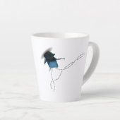 Stoiker Beileid Beileid Geschenk Küstenblauer Iris Milchtasse (Rechte Ecke)