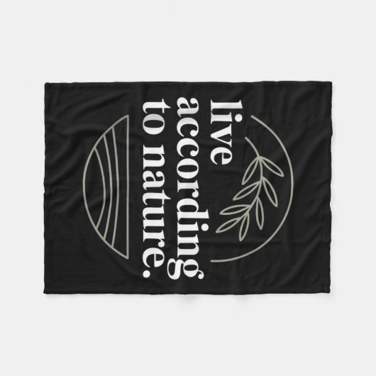 Stoiker Zitat Motivierend Stoikismus Zeno Fleecedecke (Vorderseite (Horizontal))