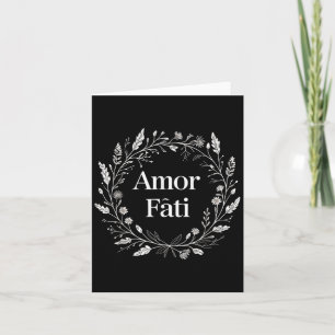 Stoikes Minimalistisches T-Shirt für Frauen Amor F Karte