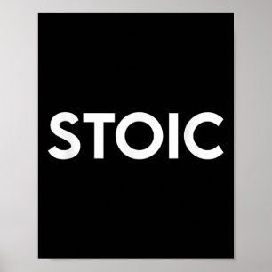 Stoikes Shirt, Stoikismus Philosophie Shirt für Mä Poster