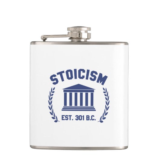 Stoikismus Flachmann (Vorderseite)