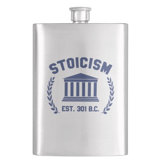 Stoikismus Flachmann (Vorderseite)