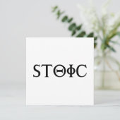 stoisch einladung (Stehend Vorderseite)