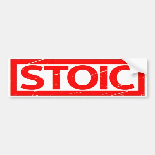 Stoische Briefmarke Autoaufkleber (Vorne)