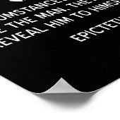 Stoische Epictetus-Quote Poster (Ecke)