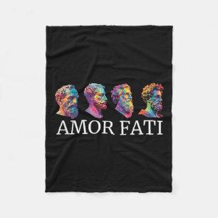 stoische Icons Amor Fati Moderner Stoikismus Griec Fleecedecke