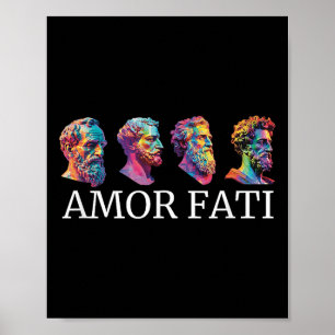 stoische Icons Amor Fati Moderner Stoikismus Griec Poster