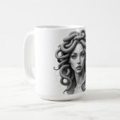 Stoische Medusa Kaffeetasse (Vorderseite Links)