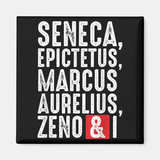 Stoische Philosophen - Zitate der Weisheit für Phi Magnet (Vorne)