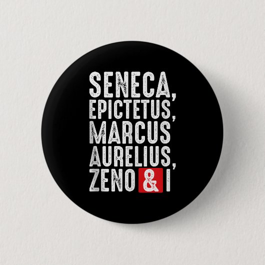 Stoische Philosophen Zitate für Philosophie Button (Vorderseite)