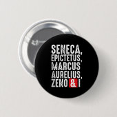 Stoische Philosophen Zitate für Philosophie Button (Vorne & Hinten)