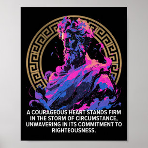 Stoische Philosophie Epische Altgriechischer Stoik Poster