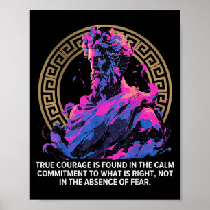 Stoische Philosophie Epische Inspiration Altgriech Poster