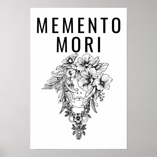 Stoische Philosophie Memento Mori, Marcus Aurelius Poster (Vorne)