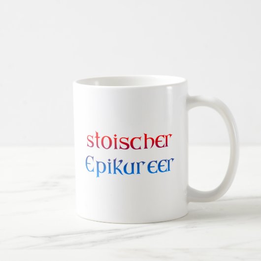 stoischer Epikureer Kaffeetasse (Rechts)