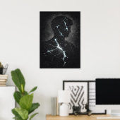 Stoischer Wächter, moderne Matrix-Abstrakte Kunst Poster (Heimbüro)