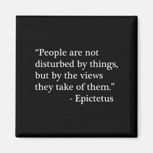 Stoisches Zitat von Epictetus Philosophische Sicht Magnet