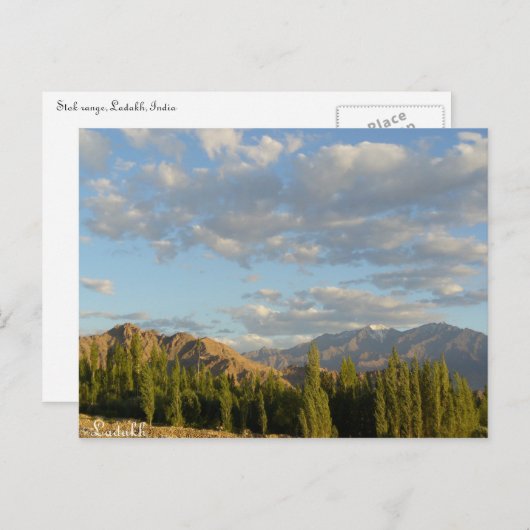 Stok range, Ladakh, Indien Postkarte (Vorne/Hinten)