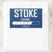 Stoke Loading Rechteckiger Aufkleber (Tasche)