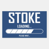 Stoke Loading Rechteckiger Aufkleber (Vorderseite)
