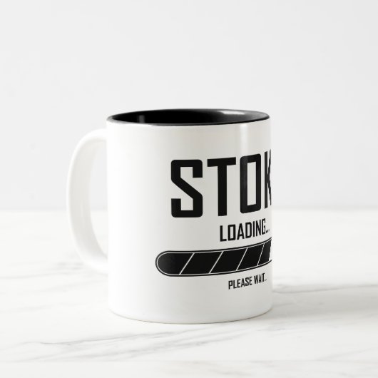 Stoke Loading Zweifarbige Tasse (Vorderseite Links)