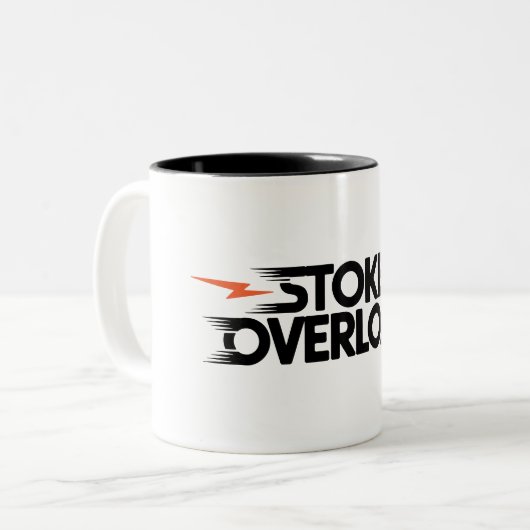 Stoke Overload Lightning Zweifarbige Tasse (Vorderseite Links)