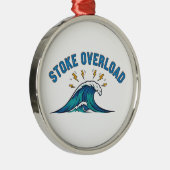 Stoke Overload Wave Ornament Aus Metall (Rechts)