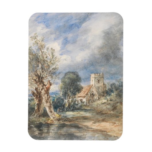 Stoke Poges Church (1834) John Constable Magnet (Vertikal)