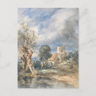 Stoke Poges Church (1834) John Constable Postkarte