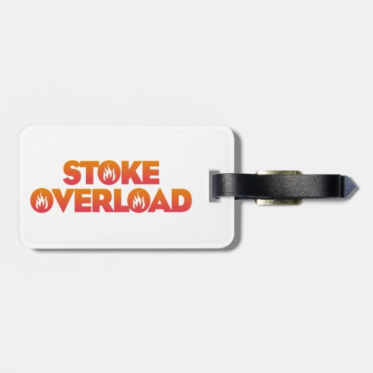 Stoke-Überlast-Flammen Gepäckanhänger (Rückseite horizontal)