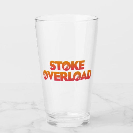 Stoke-Überlast-Flammen Glas (Vorderseite)