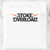 Stoke-Überlastung-Blitz Rechteckiger Aufkleber (Tasche)