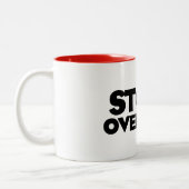 Stoke-Überlastungsmesser Zweifarbige Tasse (Links)