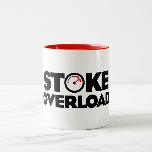 Stoke-Überlastungsmesser Zweifarbige Tasse (Mittel)